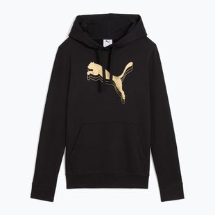 Hanorac pentru femei PUMA ESS Metalic Hoodie TR puma black/metallic gold