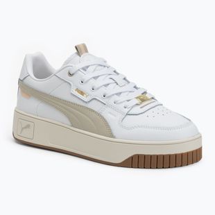 Încălțăminte pentru femei PUMA Carina Street Lux puma white/desert dust/puma gold