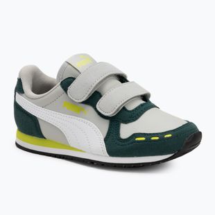 Încălțăminte pentru juniori PUMA Cabana Racer SL 20 V PS coollightgray/pumawhite/darkmyrtle/limesmash