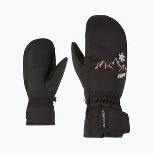 Mănuși de schi pentru copii ZIENER Laillani Aquashield Mitten black