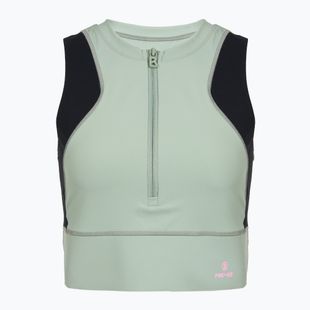 tricou de antrenament pentru femei BOGNER FIRE+ICE Caia 1/4 Zip eucalyptus