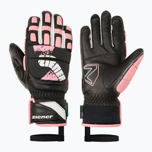Mănuși de schi pentru copii Ziener Lanus-Z AS PR black/pink vanilla