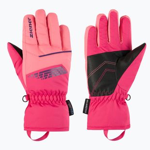 Mănuși de schi pentru copii ZIENER Lavivi-Z AS pop pink