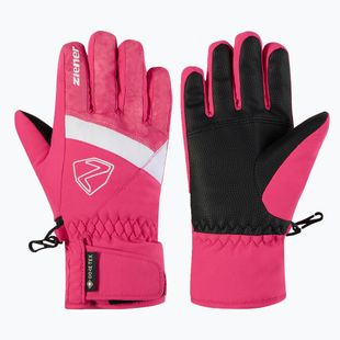 Mănuși de schi pentru copii ZIENER Leif GTX-Z tie-dye pop pink