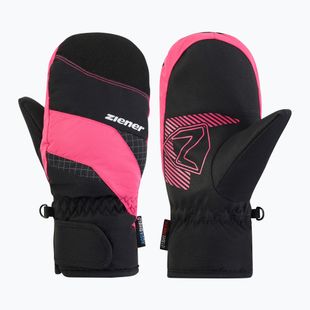 Mănuși de schi pentru copii ZIENER Luuki-Z Aquashield black/pop pink