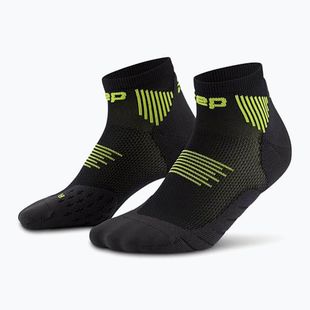 Șosete compresive pentru bărbați CEP Run Low Cut 5.0 black/lime