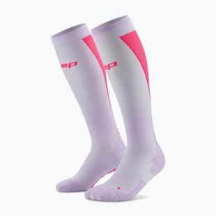 Șosete pentru femei CEP Ultralight Tall 4.0 lilac/pink
