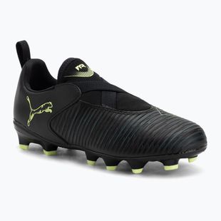 Încălțăminte de fotbal pentru copii PUMA Future 8 Match LL FG/AG Jr puma black/fizzy light/green terrain