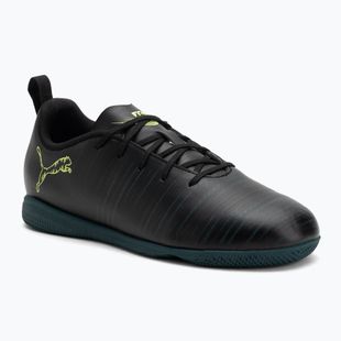 Încălțăminte de fotbal pentru copii PUMA Future 8 Play It Jr puma black/fizzy light/green terrain