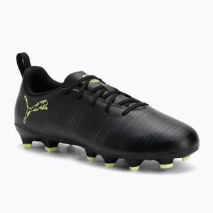 Încălțăminte de fotbal pentru copii PUMA Future 8 Play FG/AG Jr puma black/fizzy light/green terrain