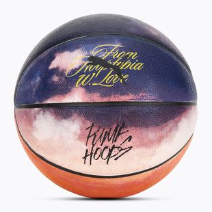 Minge de baschet PUMA Hooptopia Sunset Basketball flame orange/puma black/multicolor mărime 7