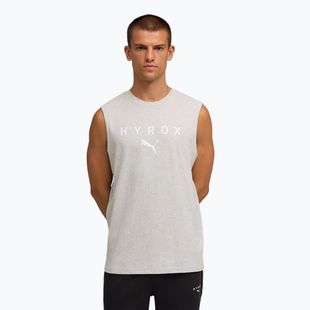 Tricou de antrenament pentru bărbați PUMA x HYROX Cutoff Tank gri