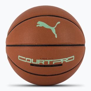 Minge de baschet PUMA teamJAWS Court Pro Basketball leather brown/dark shadow mărime 7