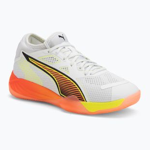 Încălțăminte de handbal PUMA Eliminate Nitro SQD 4 Game On puma white/glowing red/ultra blue