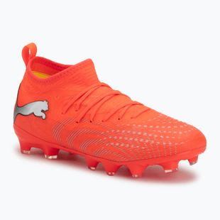 Încălțăminte de fotbal pentru copii PUMA Future 9 Match FG/AG Jr glowing red/puma white/puma black/puma silver