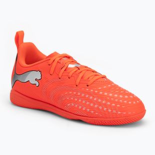 Încălțăminte de fotbal pentru copii PUMA Future 9 Play IT Jr glowing red/puma white/puma black/puma silver