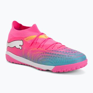 Încălțăminte de fotbal PUMA Future 9 Match TT poison pink/puma white/sun stream/bright aqua/puma black