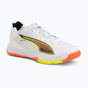 Încălțăminte de handbal PUMA Accelerate Turbo 4 Game On puma white/glowing red/ultra blue