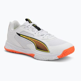 Încălțăminte de handbal PUMA Accelerate Pro 4 Game On puma white/glowing red/ultra blue