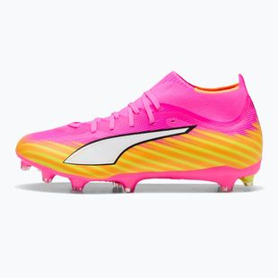 Încălțăminte de fotbal PUMA Ultra 6 Match + FG/AG poison pink/puma white/sun stream/bright aqua/puma black