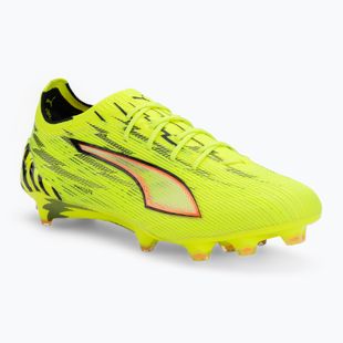 Încălțăminte de fotbal PUMA Ultra 6 Ultimate FG yellow alert/puma black/glowing red/lime squeeze