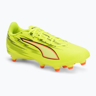 Încălțăminte de fotbal PUMA Ultra 6 Play FG/AG yellow alert/puma black/glowing red/lime squeeze