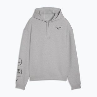 Hanorac de antrenament pentru bărbați PUMA x HYROX Cloudspun Hoodie gri