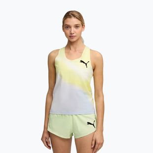 Tricou de alergare pentru femei PUMA Lightspeed Ultraweave Graphic Singlet silver mist