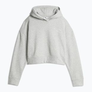 Bluză pentru femei Puma Hyrox World Cropped Hoodie light grey