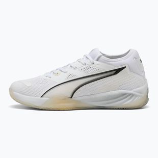 Încălțăminte de handbal pentru bărbați PUMA Eliminate NITRO SQD 4 white