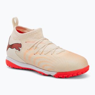 Încălțăminte de fotbal pentru copii PUMA Future 9 Match TT+ Mid Jr sugared almond/puma white/ultra red/puma black