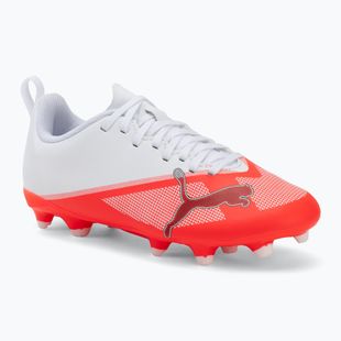 Încălțăminte de fotbal pentru copii Puma Ultra 7 Play FG/AG Jr Ultra Red/Puma Black/Puma White