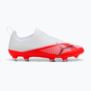 Încălțăminte de fotbal pentru copii Puma Ultra 7 Play LL FG/AG Jr Ultra Red/Puma Black/Puma White