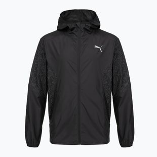 Geacă de alergare pentru bărbați Puma Run AOP Lightweight Jacket black