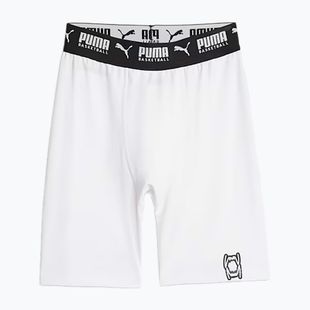Pantaloni scurți de baschet pentru bărbați PUMA Hoops Team Baselayer puma white