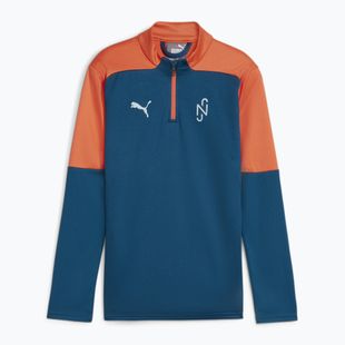 Bluză de fotbal pentru copii PUMA Neymar JR Creativity 1/4 Zip Top ocean tropic/hot heat
