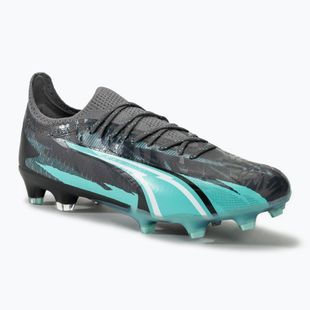Încălțăminte de fotbal PUMA Ultra Ultimate Rush FG/AG strong gray/puma white/elektro aqua