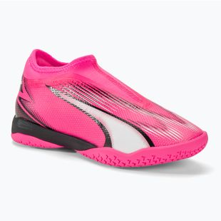 Încălțăminte de fotbal pentru copii PUMA Ultra Match LL IT+ Mid poison pink/puma white/puma black