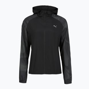 Geacă de alergare pentru femei Puma Run AOP Favorite Woven Jacket black
