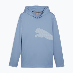 Bluză de antrenament pentru bărbați PUMA Train All Day Big Cat Hoodie zen blue