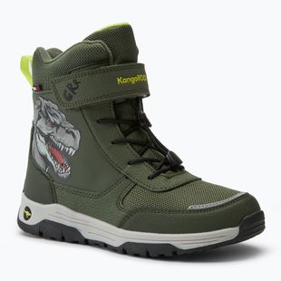 Ghete pentru juniori KangaROOS K-MJ Edison EV RTX SL olive / limetta dino