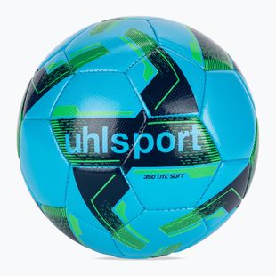 Minge de fotbal uhlsport Lite Soft 350 ice blue/navy/fluo green mărime 4
