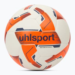 Minge de fotbal uhlsport 290 Ultra Lite Addglue white/fluo orange/navy mărimea 3