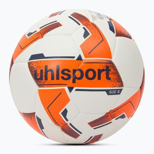 Minge de fotbal uhlsport 290 Ultra Lite Addglue white/fluo orange/navy mărimea 5