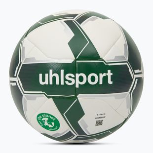 Minge de fotbal uhlsport Attack Addglue For The Planet white/dark green/silver mărime 4