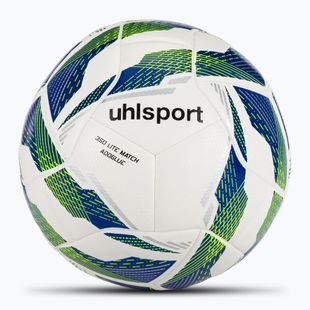 Minge de fotbal uhlsport 350 Lite Match Addglue white/dark blue/fluo yellow mărime 4