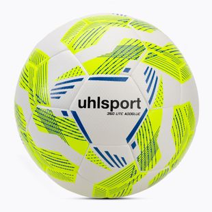 Minge de fotbal uhlsport 350 Lite Addglue white/fluo yellow/dark blue mărime 5