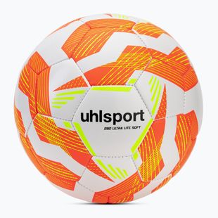 Minge de fotbalj uhlsport Ultra Lite Soft 290 white/fluo orange/fluo yellow mărime 4
