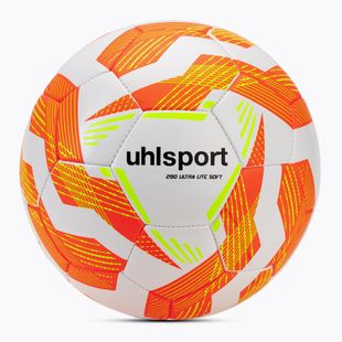 Minge de fotbal uhlsport Ultra Lite Soft 290 white/fluo orange/fluo yellow mărime 5