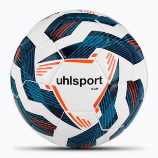 Minge de fotbal uhlsport Team white/navy/fluo orange mărime 5